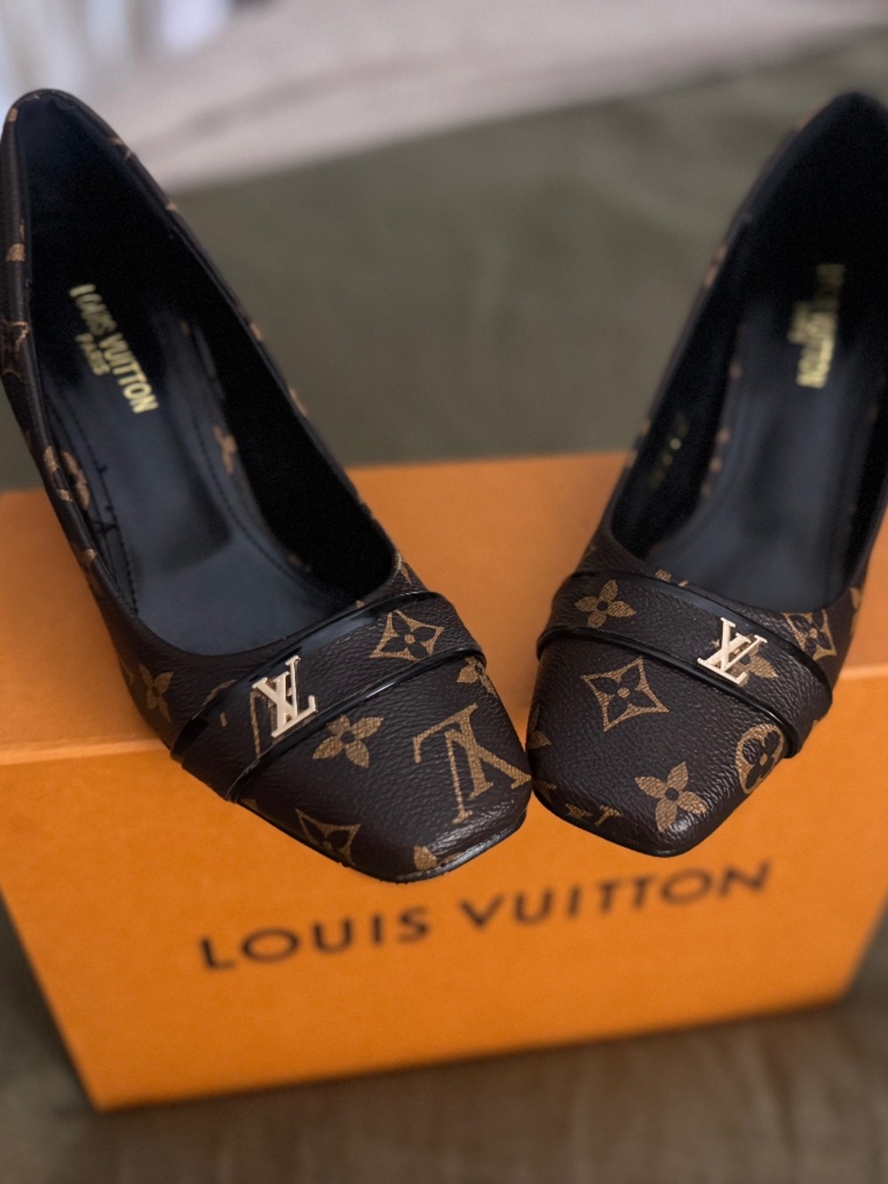Authentic Louis Vuitton monogram heels